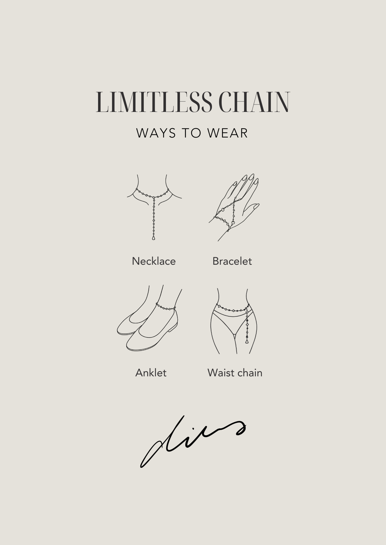 Malachite & Moss Agate Limitless Chain