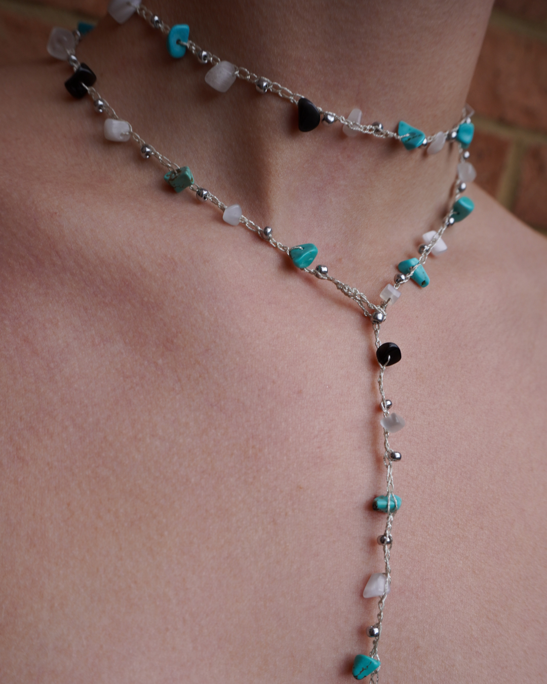 Turquoise, Opalite & Onyx Limitless Chain